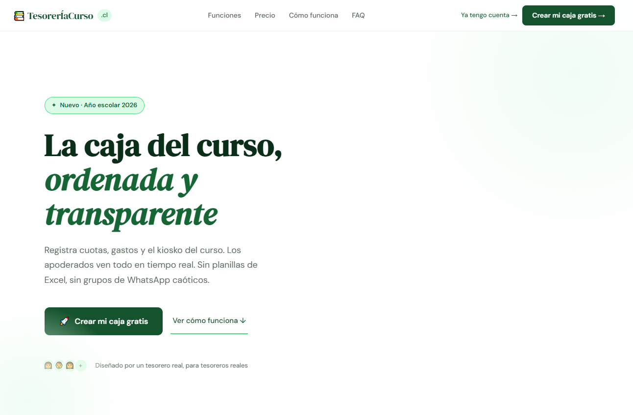 Plataforma TesoreríaCurso para tesoreros escolares